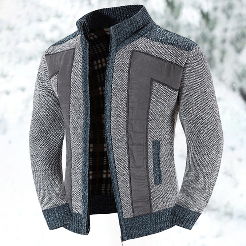 Praktisch heren vest van wol met rits, makkelijk te combineren. Warm en stijlvol voor elke gelegenheid in de winter.
