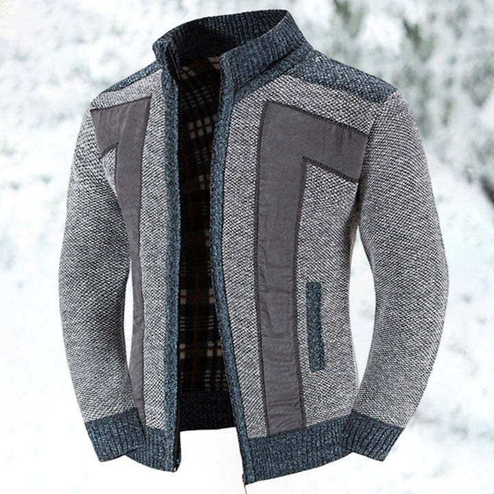 Praktisch heren vest van wol met rits, makkelijk te combineren. Warm en stijlvol voor elke gelegenheid in de winter.