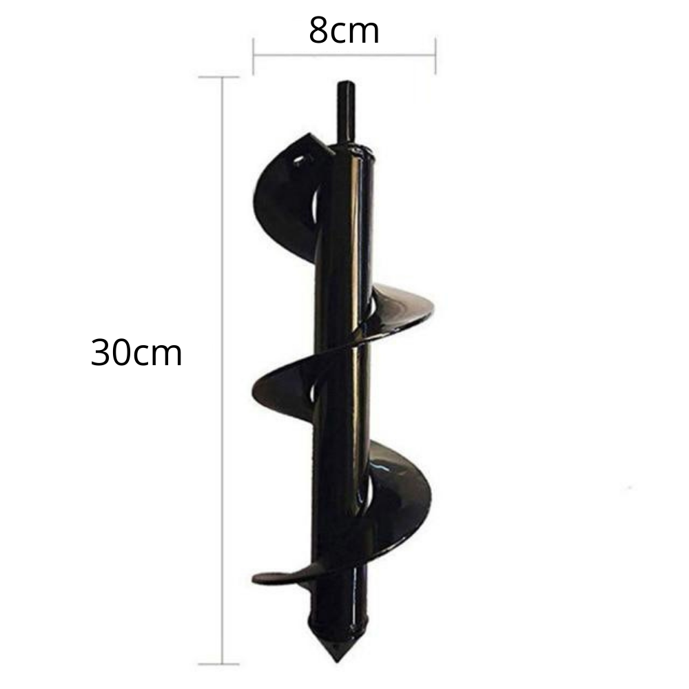 Efficiënte grondboor als boormachine accessoire voor moeiteloos planten. Perfect tuingereedschap om snel gaten te boren.