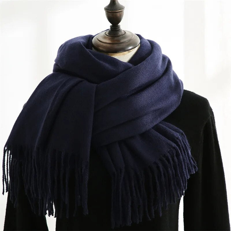 Dames kasjmier sjaal, ultrazacht en warm voor de winter. Een stijlvol en comfortabel modeaccessoire.