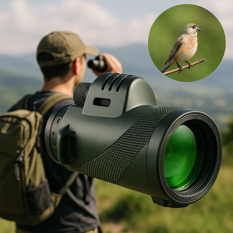 Monoculair 600x ultra-zoom voor scherpe waarnemingen van natuur en vogels spotten.