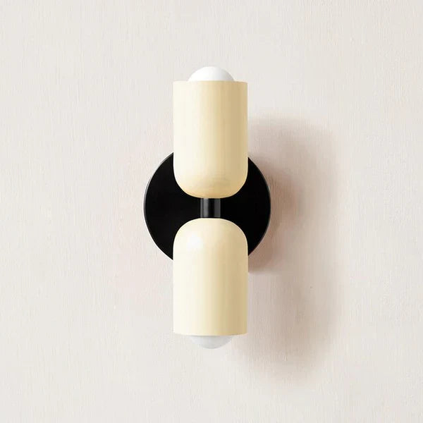 DualGlow dubbele LED wandlamp, modern design, stijlvolle interieurverlichting voor woonkamer.