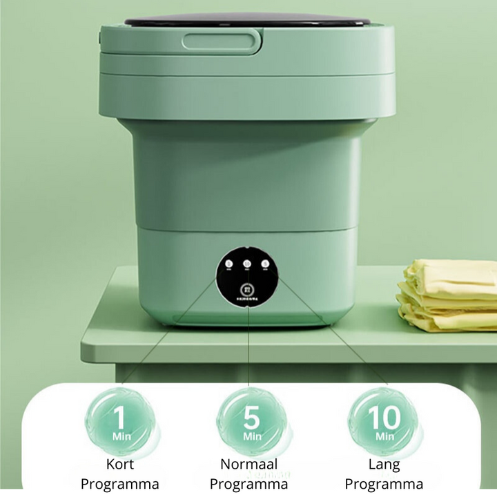Mini wasmachine voor op reis; opvouwbaar design met ingebouwde droger voor ultiem gemak, lichtgewicht.