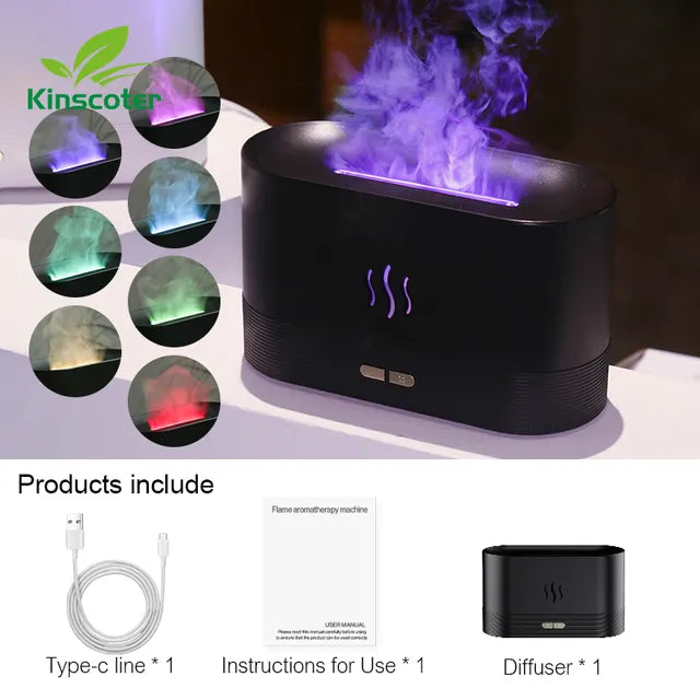 Aroma diffuser met LED kleurenlicht, voegt een vleugje magie en ontspanning toe aan je ruimte.