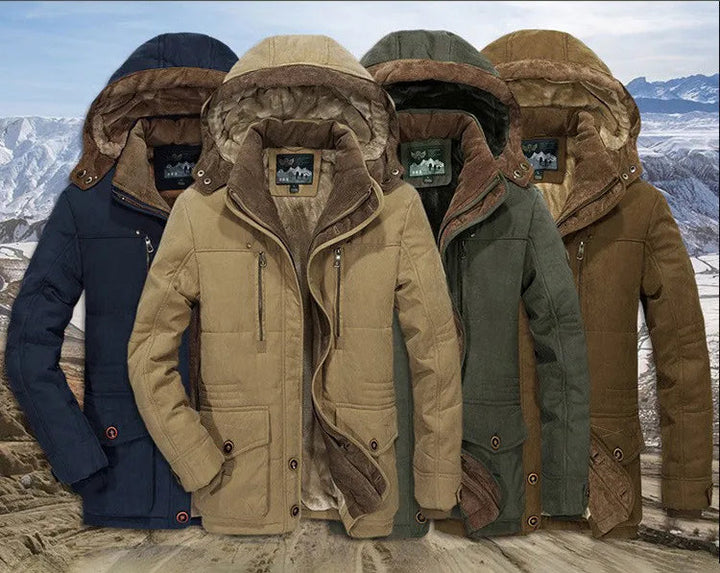 Warme heren winterparka, stijlvol en winddicht. Perfect voor koude winterdagen.