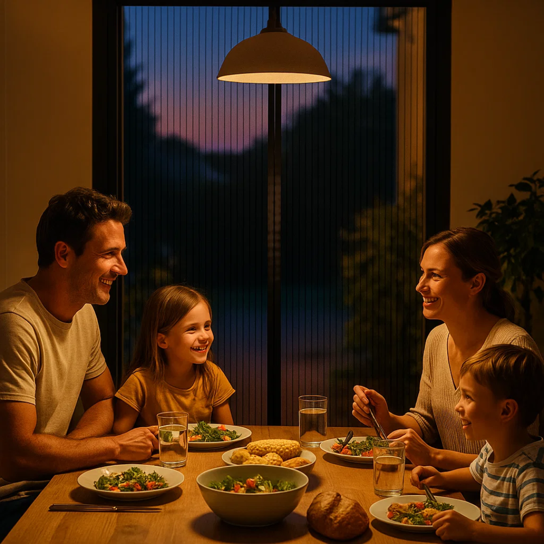 Stijlvol wit magnetisch vliegenraam, perfecte insectenwering voor elke deur, met behoud van licht en uitzicht.
