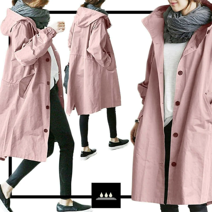 Dames Stella windjack, stijlvolle regenjas, comfortabele bescherming voor lente & herfst outdoor avonturen.