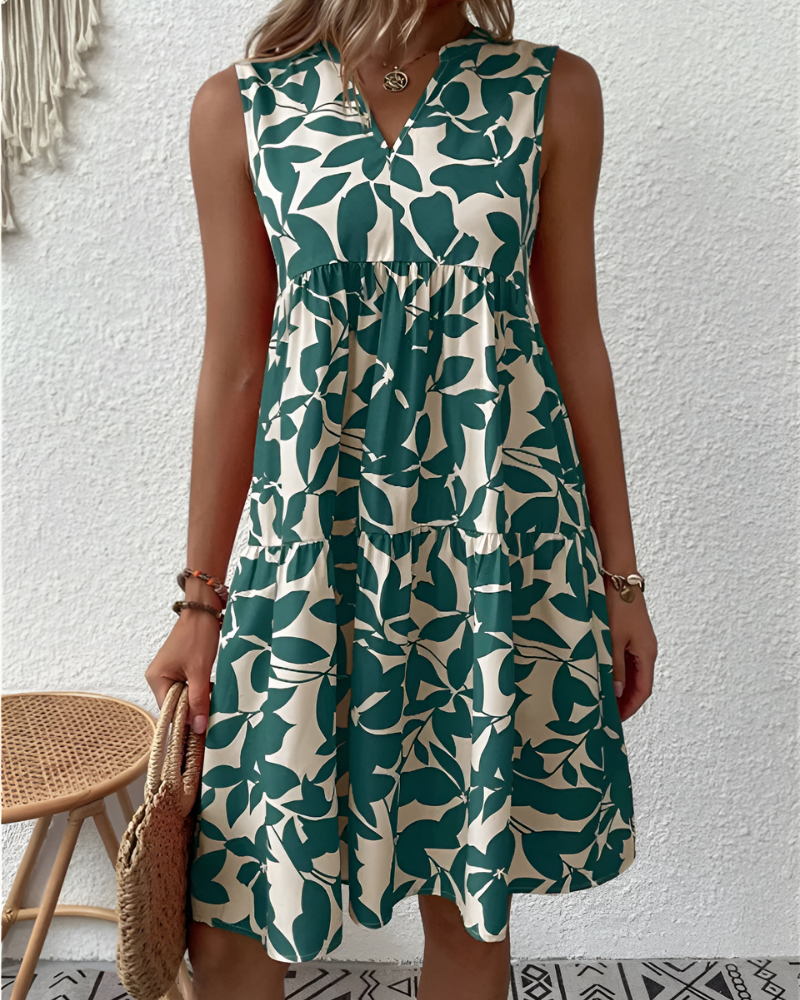 Luchtige dames zomer midijurk met knoopsluiting, perfect voor casual dagen en strand. Comfortabel en stijlvol.