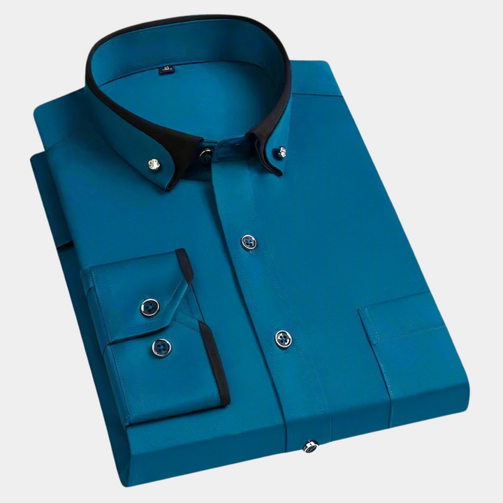 Comfortabel heren overhemd met stretch, perfecte pasvorm voor de moderne man met stijl en gemak.