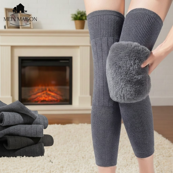 Unisex thermische kniewarmers voor wintercomfort en bescherming tegen kou.