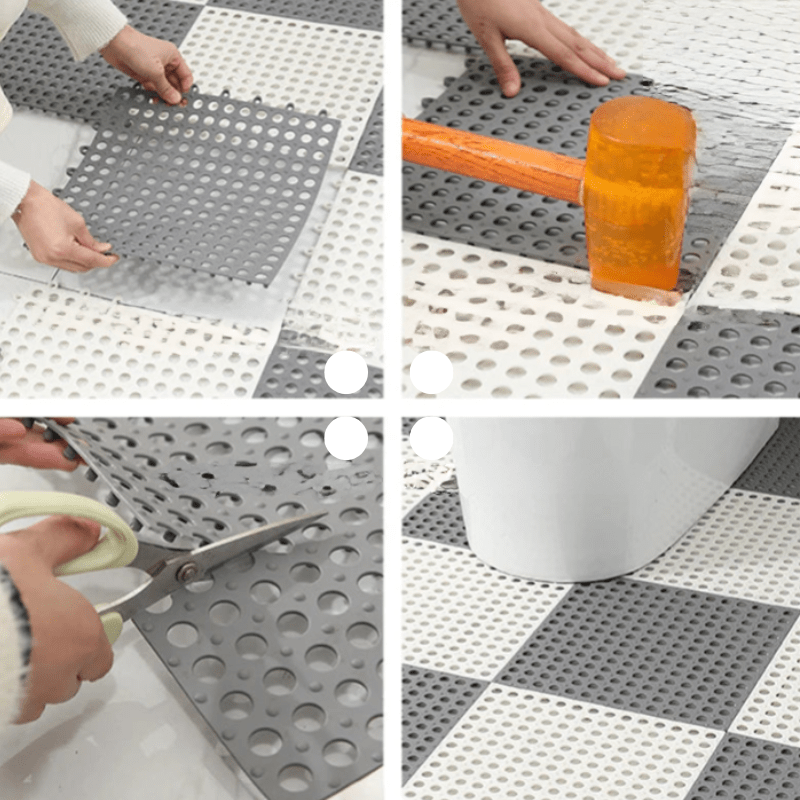 Antislip douchemat GripDrop voor veilige grip in de douche; hygiënisch, rubberen badmat, schimmelvrij.