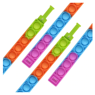 Siliconen fidget armband, ideaal voor stressverlichting en angst. Sensorische polsband voor ontspanning.
