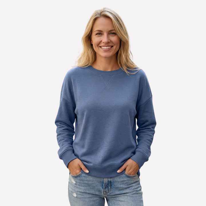 Dames crew neck sweatshirt, comfortabel & stijlvol, perfect voor dagelijks gebruik.