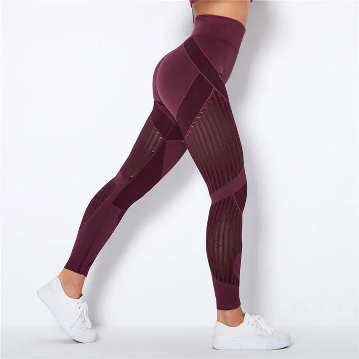 Comfortabele stretchy dames sportlegging, naadloos en corrigerend. Ideaal voor yoga, fitness en dagelijks gebruik.
