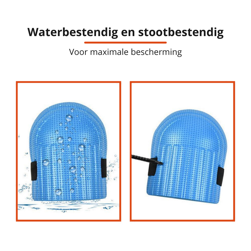Comfortabele kniebeschermers met zachte vulling, essentieel voor werkcomfort tijdens alle werkzaamheden.