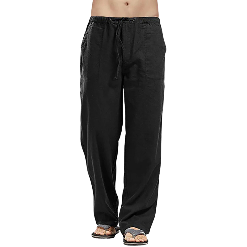 Luchtige oversized heren zomerbroek met trekkoord, ideaal voor een relaxte, casual look in de zomer of op vakantie.