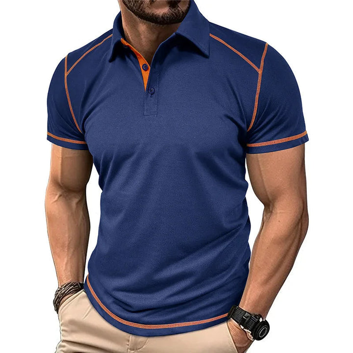 Klassiek herenpoloshirt met korte mouwen en regular fit, veelzijdige herenkleding voor een comfortabele, stijlvolle uitstraling.