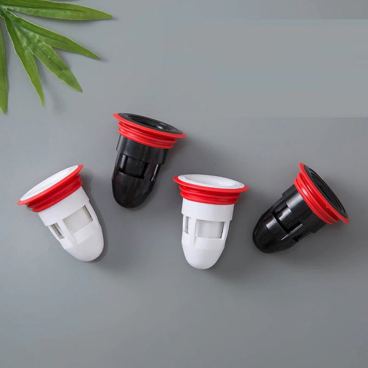 Witte duurzame silicone afvoerfilter en geurstop voor badkamer en keuken, voorkomt ongedierte.