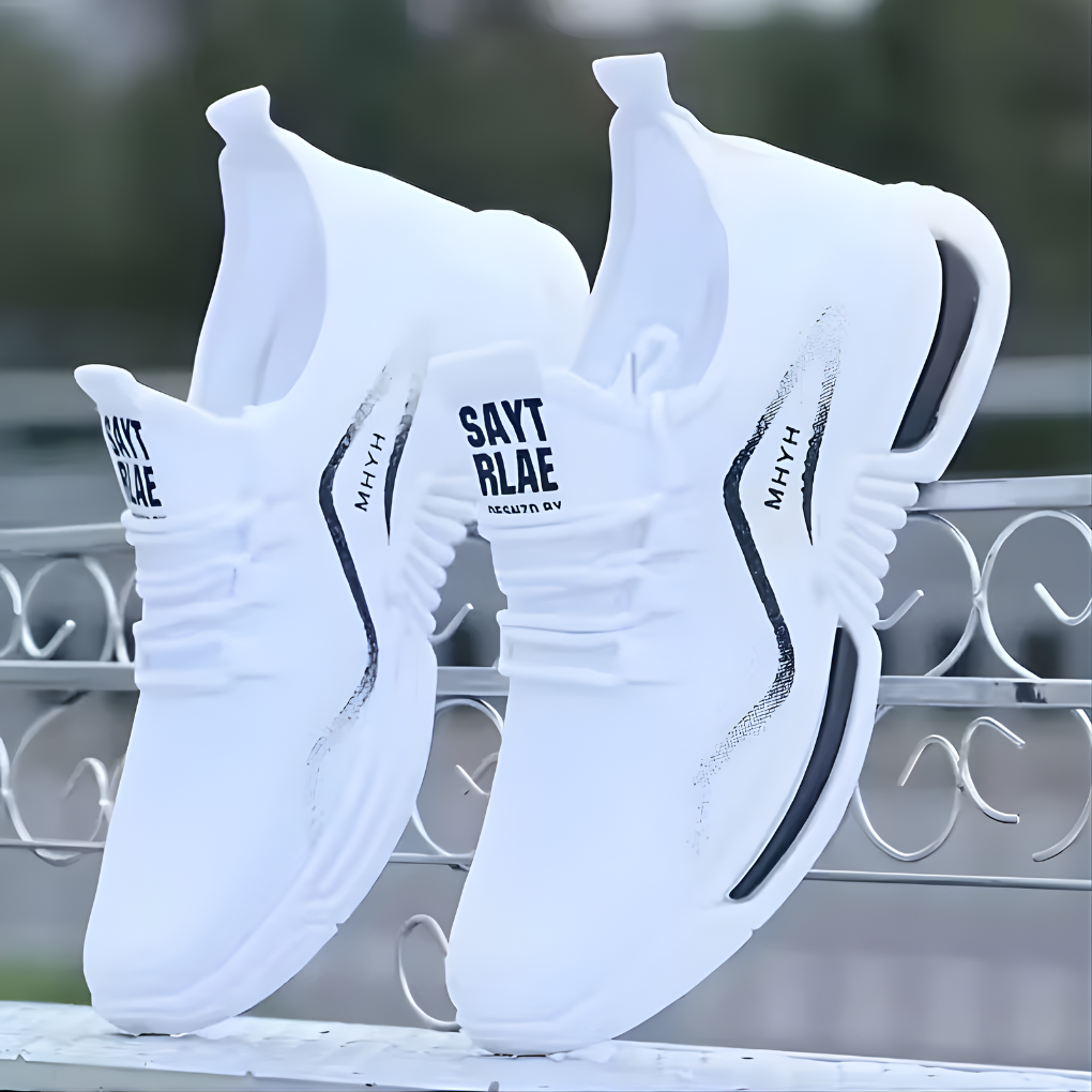 Comfortabele herensneakers voor dagelijks gebruik. Stijlvolle lage sneakers, ideaal voor vrijetijd of sportieve activiteiten.