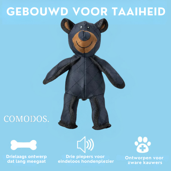 Hondenspeelgoed bevordert gebitsverzorging bij honden; duurzaam, sterk kauwspeelgoed voor een gezond gebit.