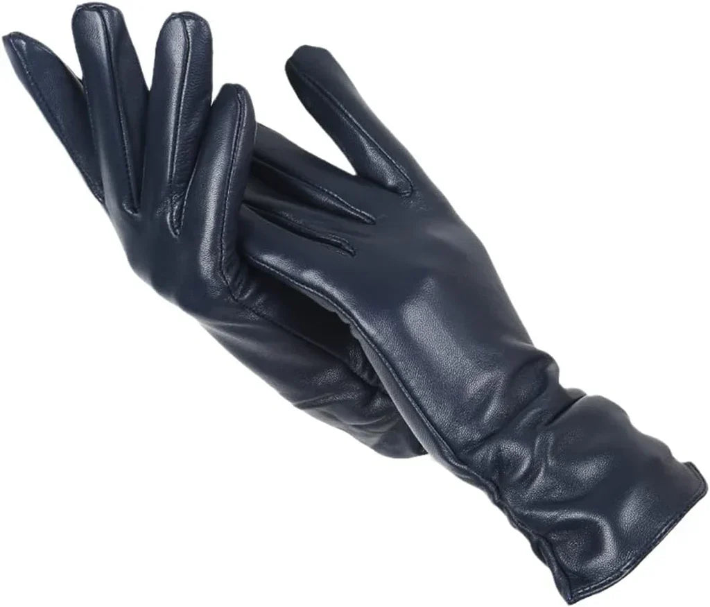 Klassieke LuxLeather dameshandschoenen van leer. Elegant en warm voor de winter.