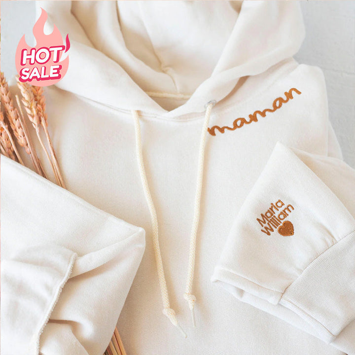 Comfortabele dames hoodie, ideaal als Moederdag cadeau voor mama. Zacht en stijlvol.