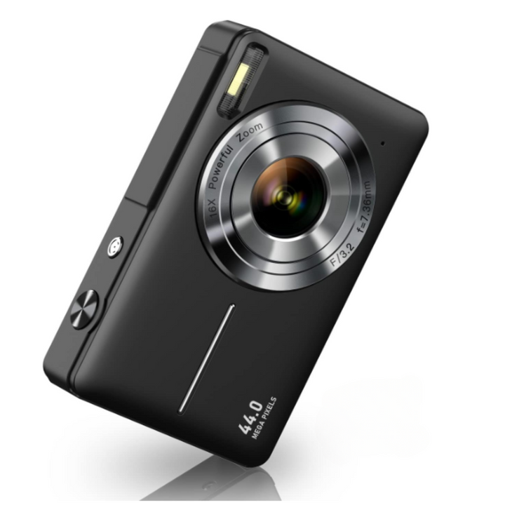 Nostalgische digitale camera, met klassiek design voor een unieke retro fotografie-ervaring.