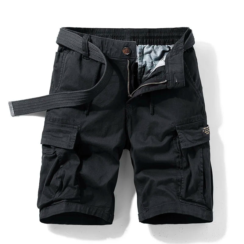 Heren cargoshort: comfortabele korte broek, ideaal voor zomerse casual dagen en outdoor activiteiten.