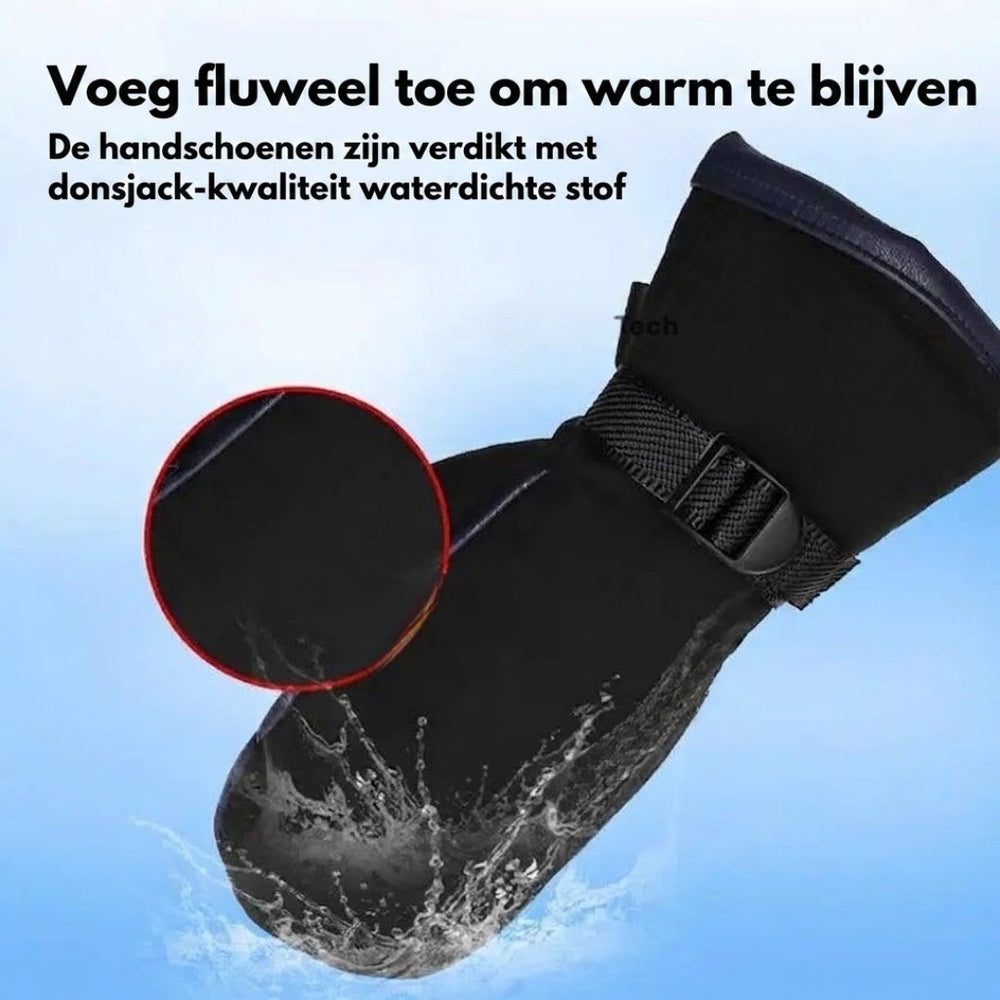 Waterdichte elektrische handschoenen, perfect voor skiën, fietsen en motorrijden, met USB verwarming.