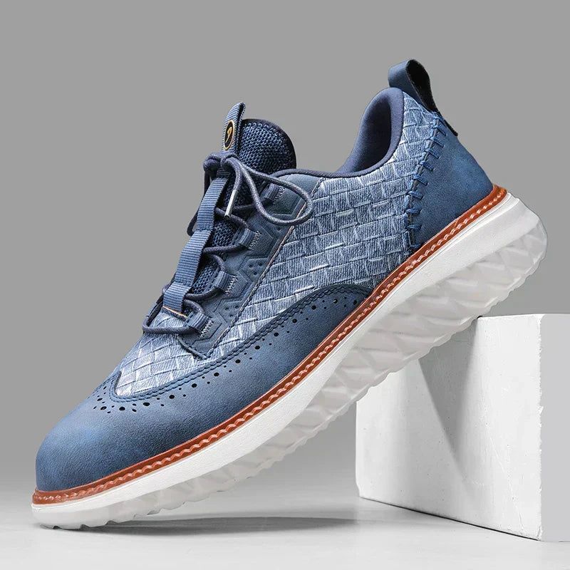 Stijlvolle heren casual sportschoenen met verhoogde plateauzool; perfect voor dagelijks comfort en een moderne look.