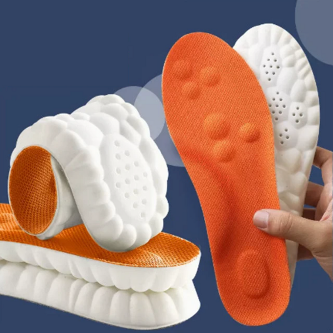 FlexiStride hardloop inlegzolen, set van twee; ergonomisch ontworpen voor comfort en stabiliteit in elke sportschoen.