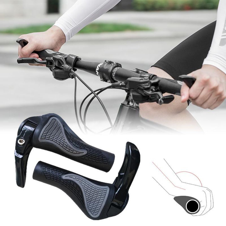 Comfortabele siliconen & aluminium fiets handvatten voor optimale grip op elke fiets en e-bike.