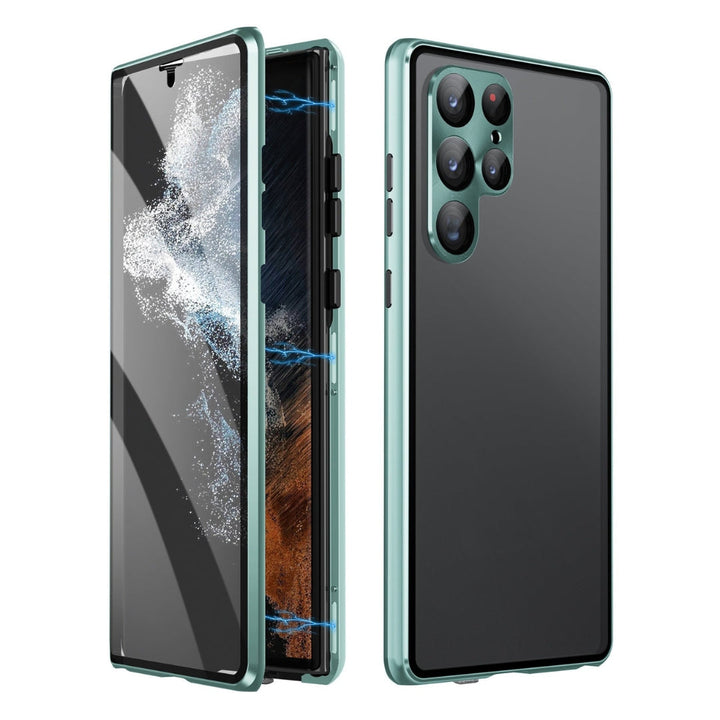 Magnetisch telefoonhoesje met privacy glas voor optimale bescherming van je smartphone.