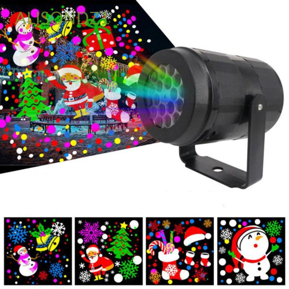 Magische kerst lichtshow met laserprojector, perfecte decoratieve sfeerlicht voor winterdagen.