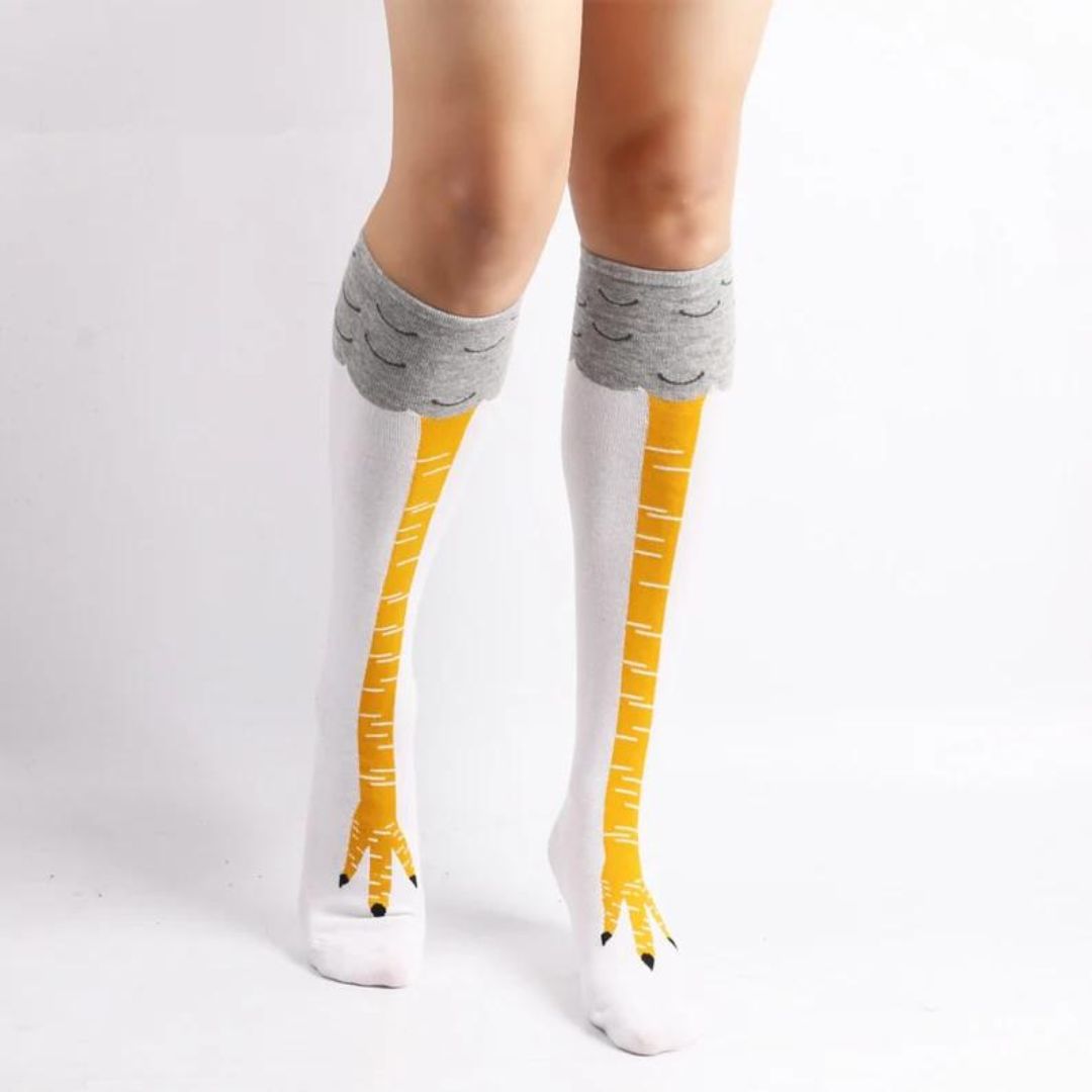 Comfortabele unisex kippensokken, korte of lange modellen beschikbaar.