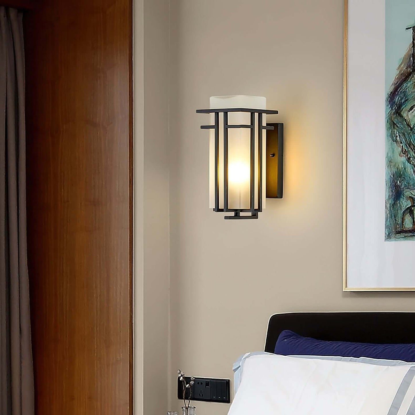 Buiten Wandlamp - IJzer & Glas