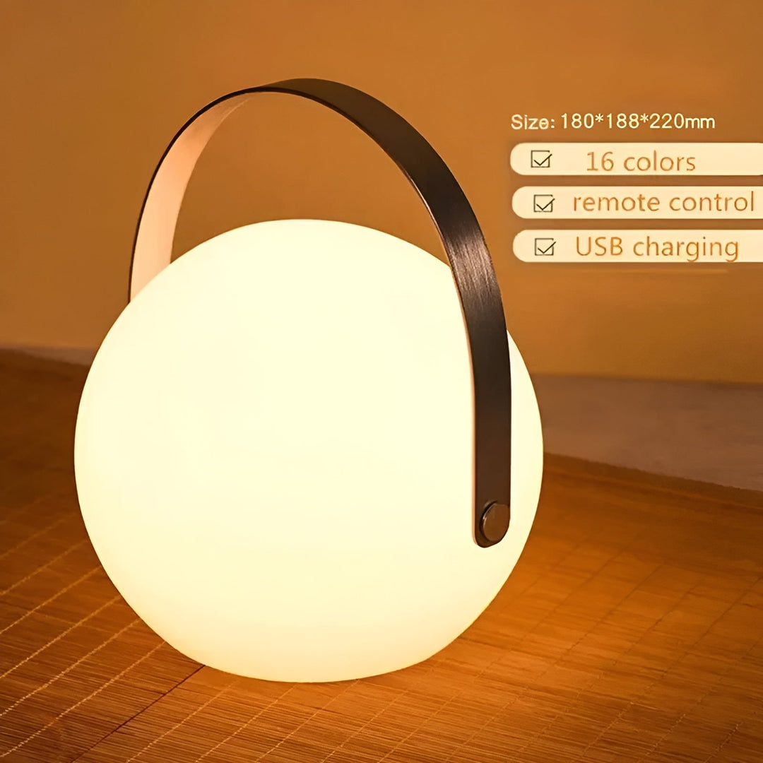 Elegante oplaadbare LED tafellamp, draadloos en waterdicht, ideaal als decoratie voor binnen en buiten.