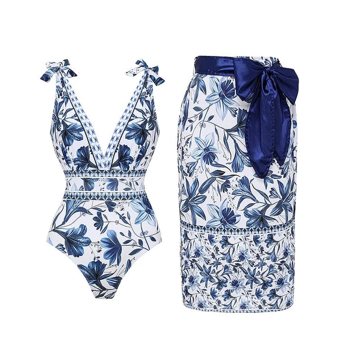 Badkleding voor vrouwen: stijlvol rok badpak, elegante keuze voor het strand.