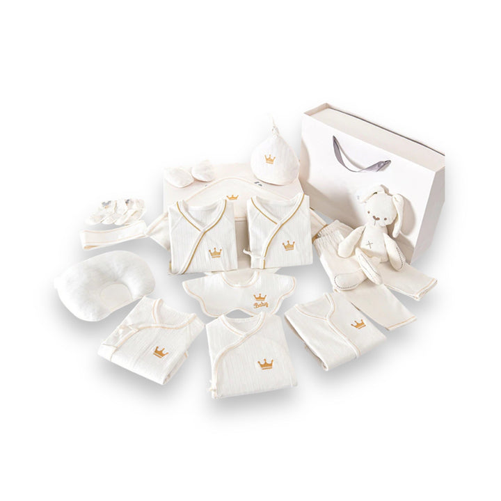 Knuffelbaar beertje, superzacht en veilig voor baby's, perfecte metgezel in een luxe babyshower cadeau.