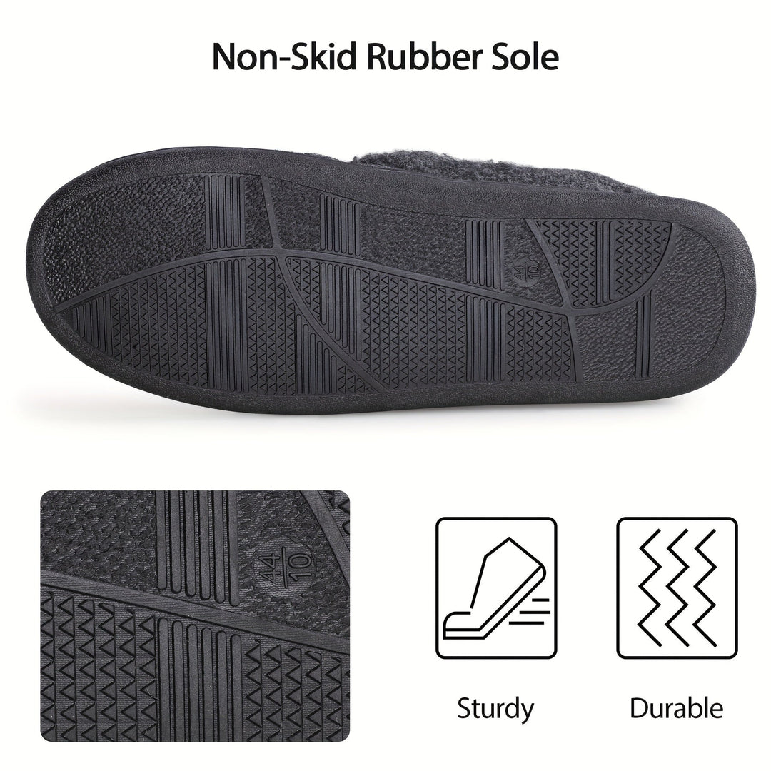 Stevige grijze heren pantoffels die ultiem comfort en ondersteuning bieden voor vermoeide voeten.