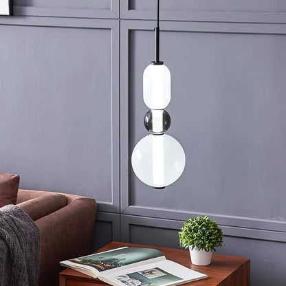 Moderne Hanglamp met Gekleurd Glas