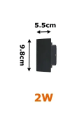 Duurzame IP65 aluminium buitenwandlamp, energiezuinige LED verlichting voor elke gevel.