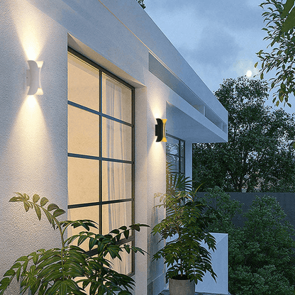Buiten LED Aluminium Wandlamp - Waterdicht