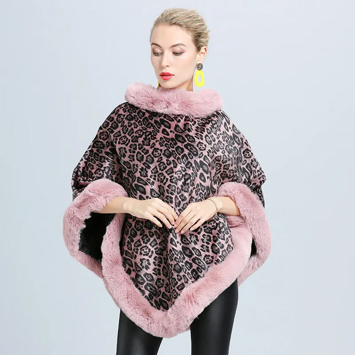 Modieuze multicolor ponchotrui voor dames, casual doch elegant, perfect voor dagelijks gebruik in herfst.