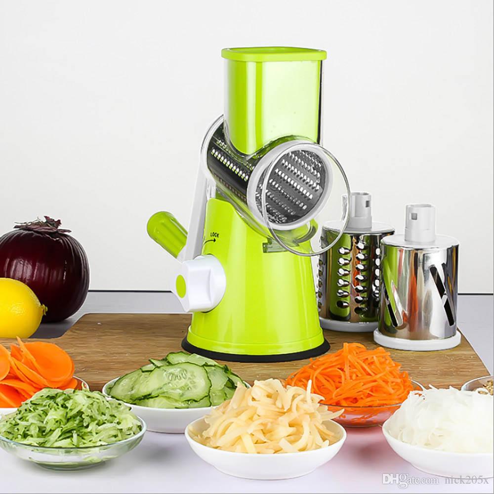 Multifunctionele handrasp met beschermkap, perfect voor raspen en snijden in de moderne keuken.