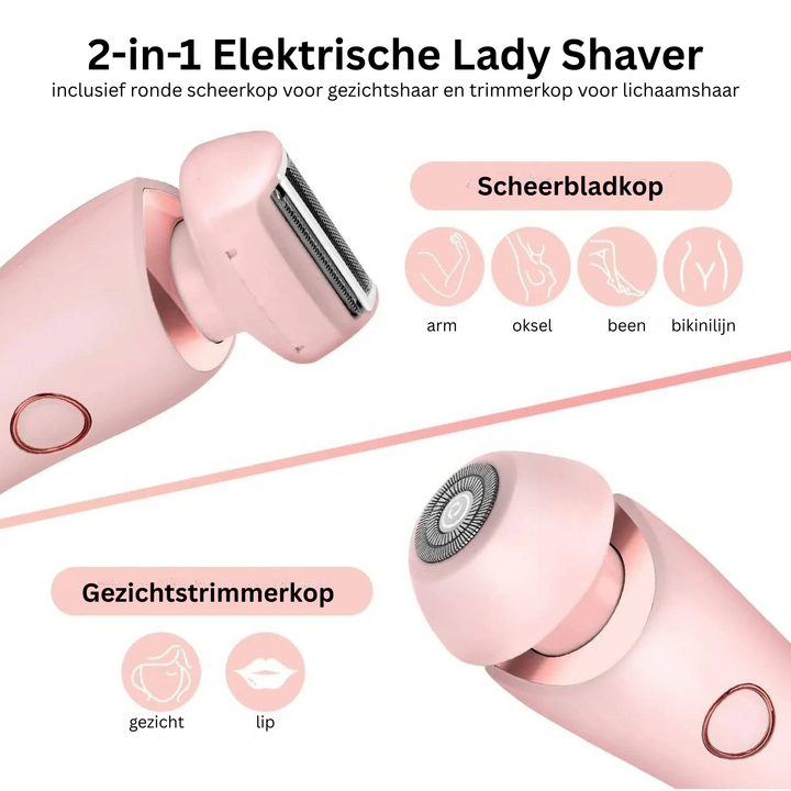 Dames scheerapparaat voor zijdezachte benen, effectief voor een langdurig gladde huid.