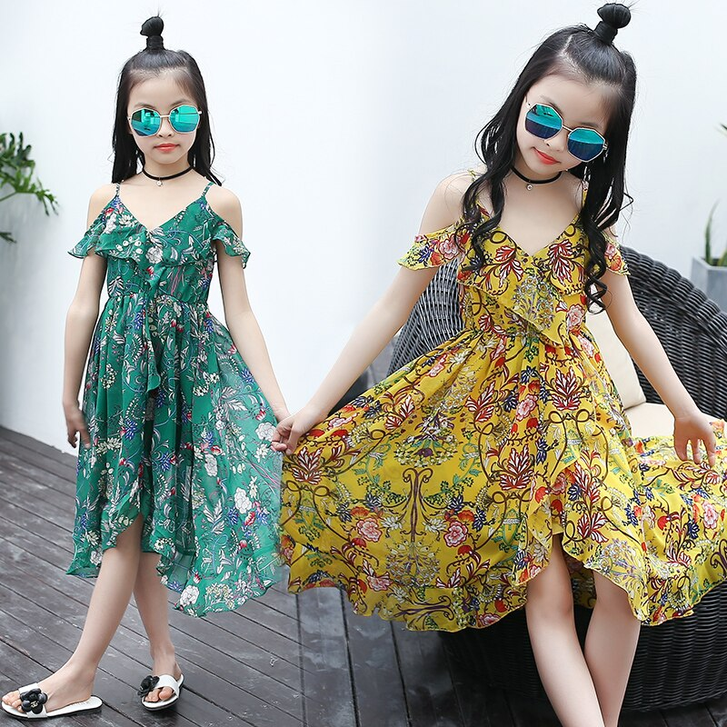 Zwarte luchtige bohemian jurk voor meisjes, comfortabele zomerjurk voor dagelijks gebruik.