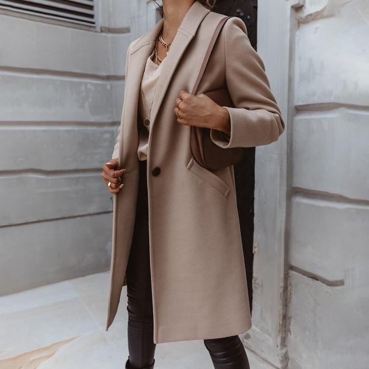 Chic en warm: lange kasjmier damesjas. Ideale winterjas voor stijlvolle vrouwen.