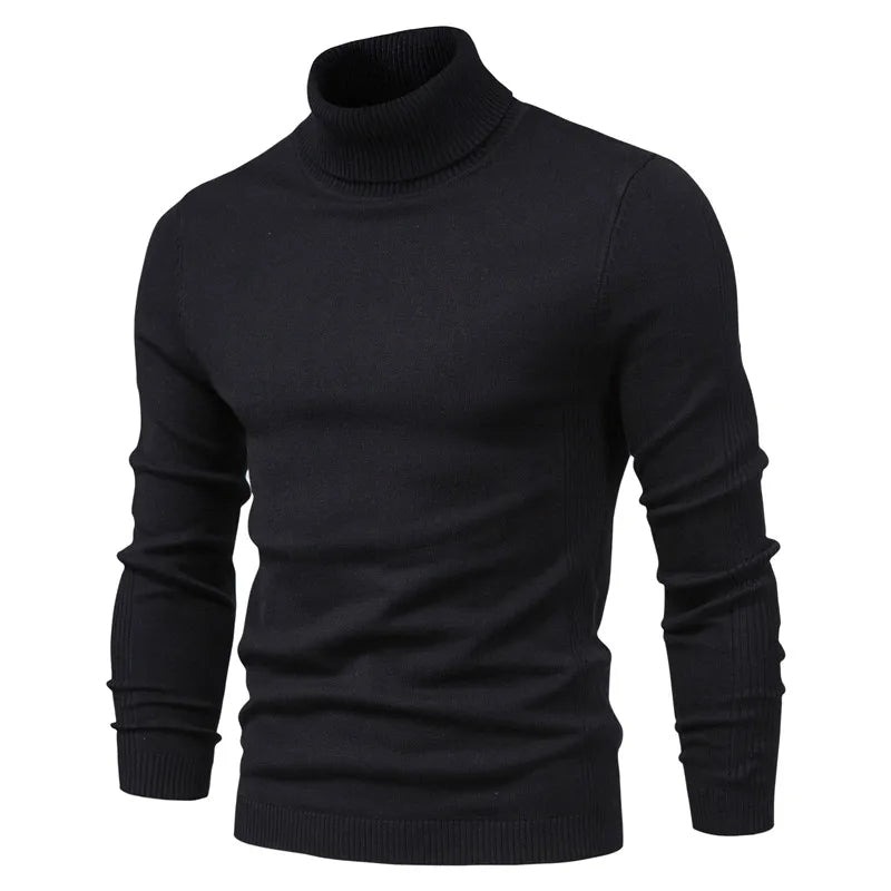 Comfortabele heren coltrui van zacht breisel, stijlvolle basic voor koude dagen en winterkleding.