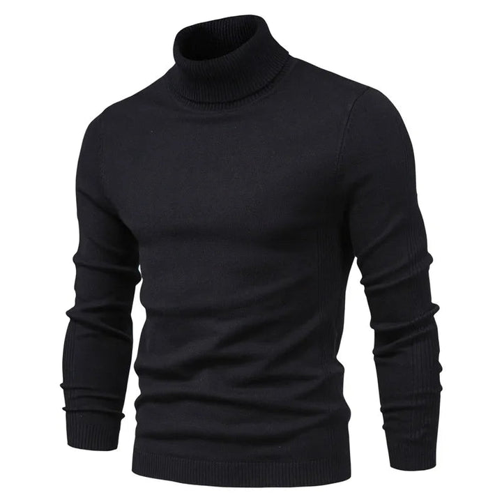 Comfortabele heren coltrui van zacht breisel, stijlvolle basic voor koude dagen en winterkleding.
